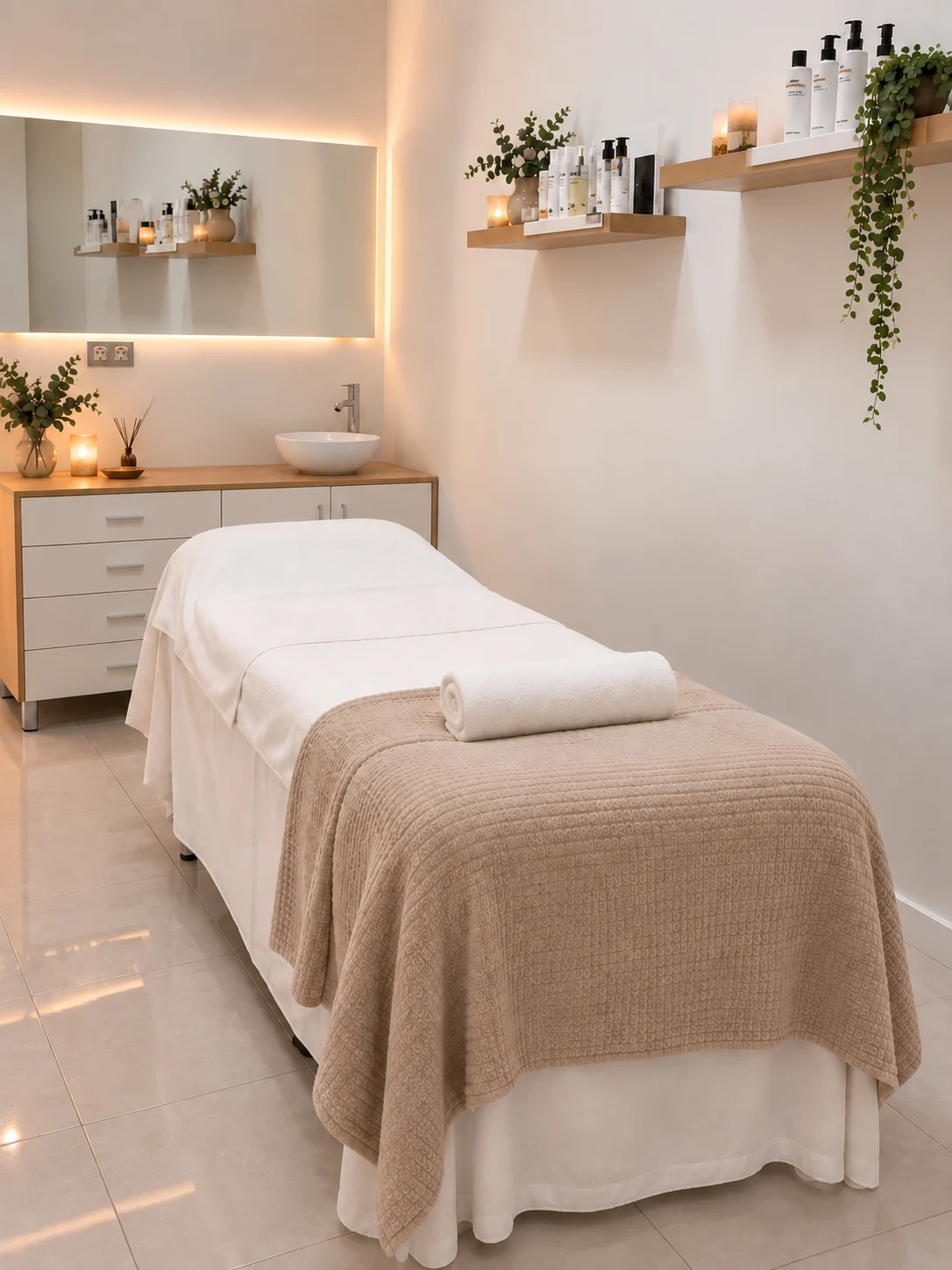 Cabina facial en Amanda Moreno Beauty Care, Archena