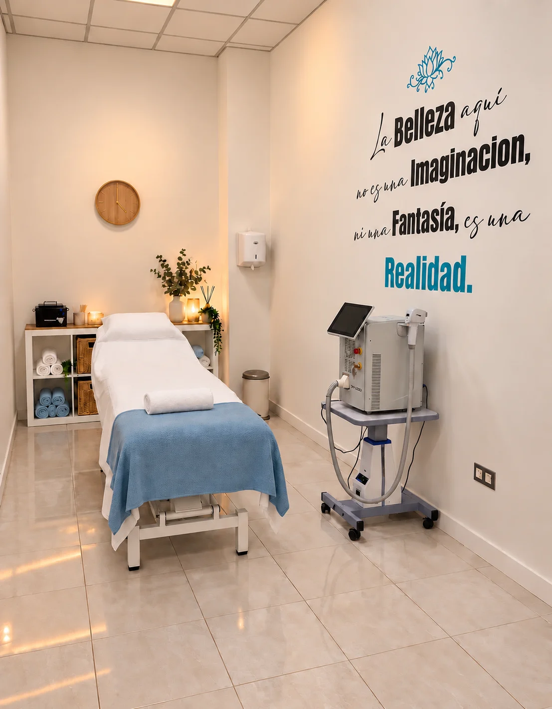 Cabina laser en Amanda Moreno Beauty Care, Archena
